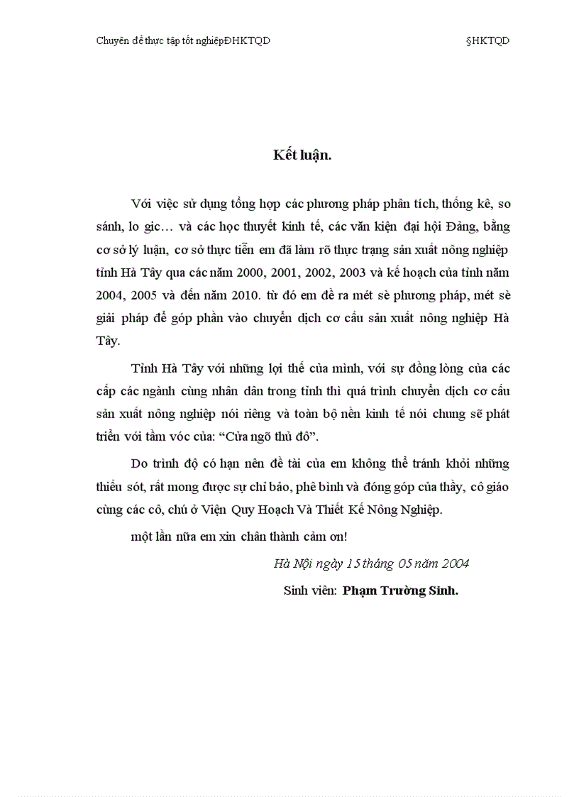 image for page Chuyển dịch cơ cấu sản xuất nông nghiệp tỉnh Hà Tây thực trạng và giải pháp