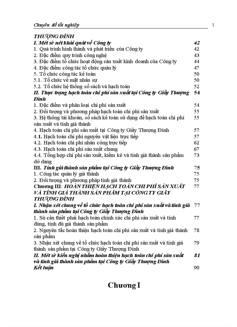 image for page Hoàn thiện hạch toán chi phí sản xuất và tính giá thành sản phẩm tại Công ty Giầy Thượng Đình 1