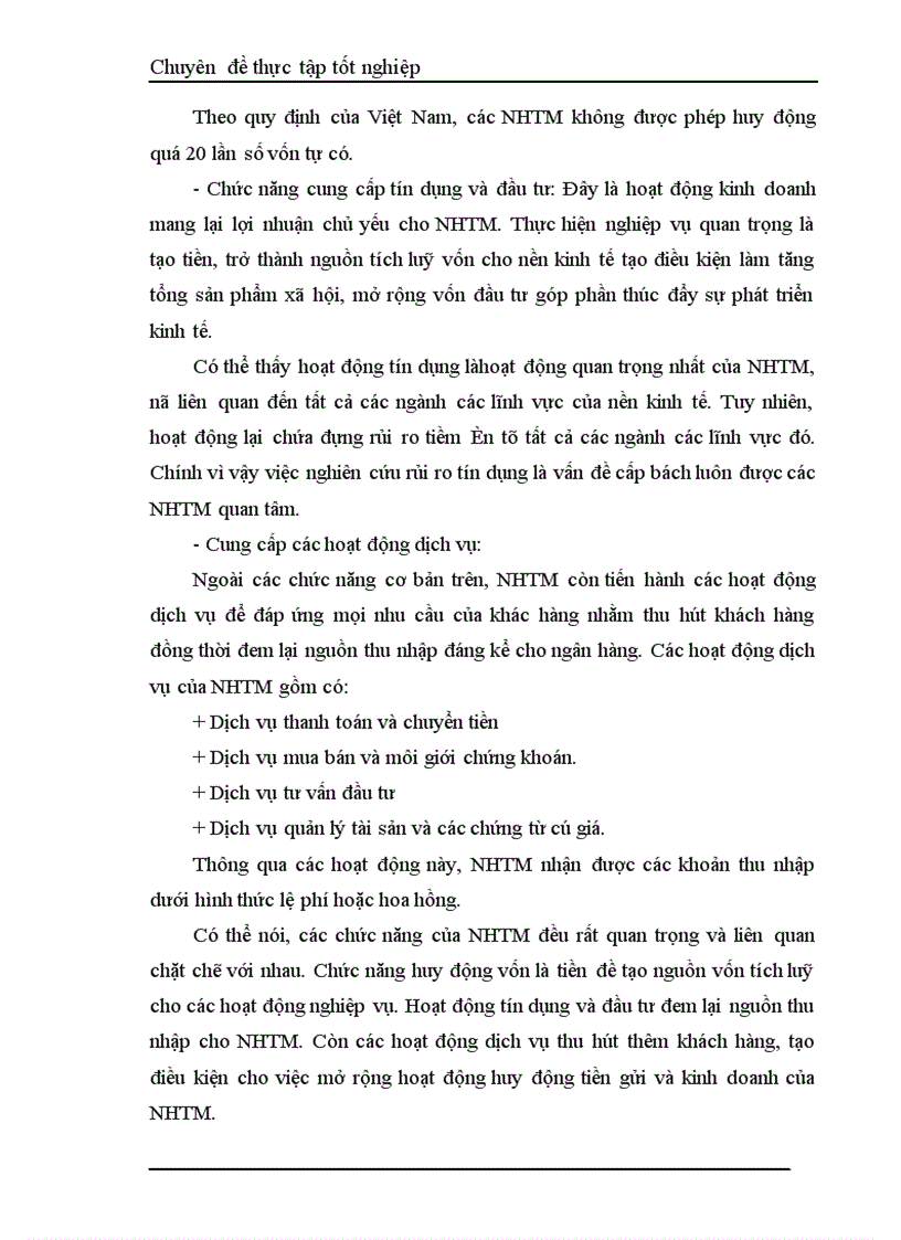 image for page Một số giải pháp hạn chế rủi ro an toàn tín dụng đối với kinh tế ngoài quốc doanh tại Ngân hàng công thương Đống Đa 1