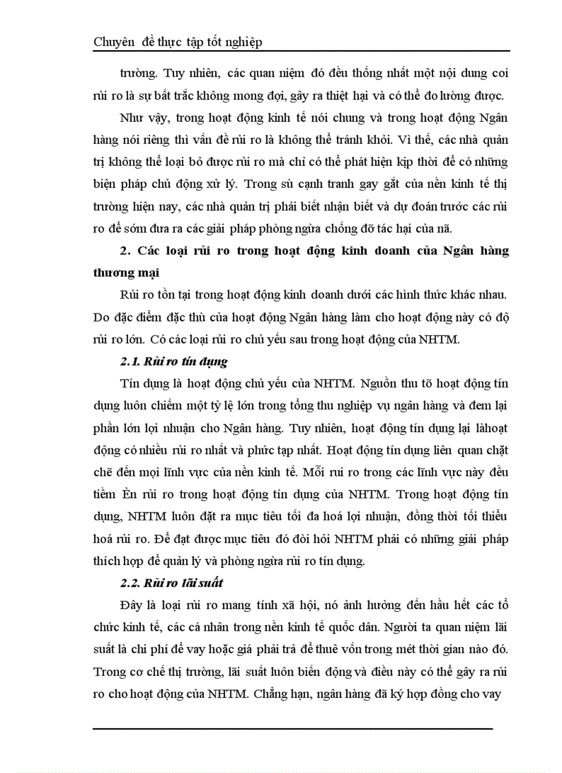 image for page Một số giải pháp hạn chế rủi ro an toàn tín dụng đối với kinh tế ngoài quốc doanh tại Ngân hàng công thương Đống Đa 1