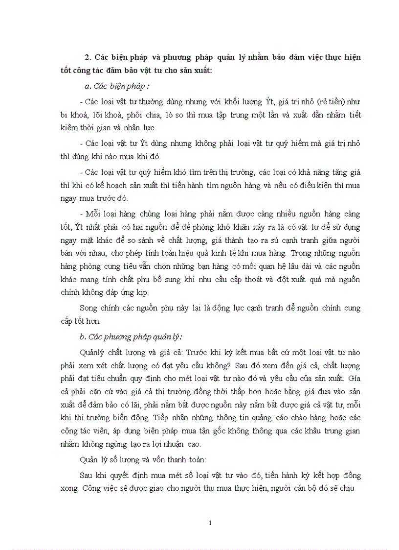 image for page Một số vấn đề về hoạt động đảm bảo vật tư cho sản xuất của công ty khoá Minh Khai