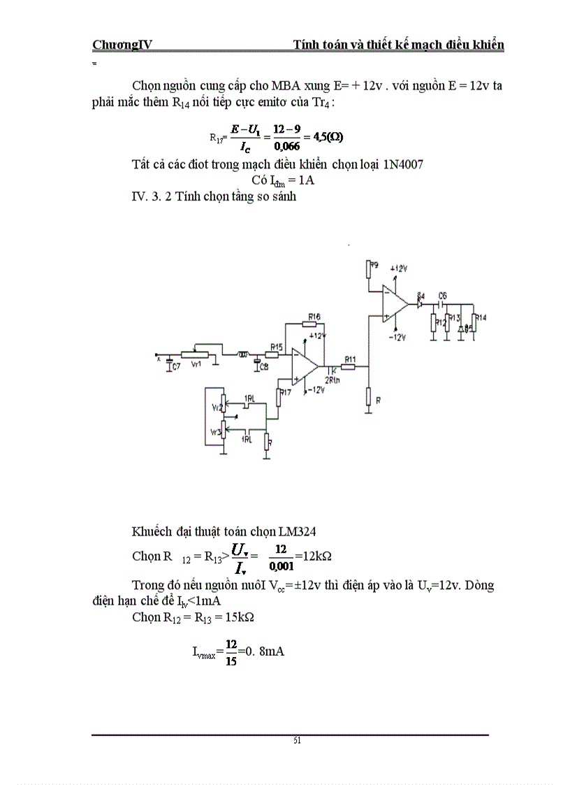 image for page Tính toán và thiết kế mạch điều khiển