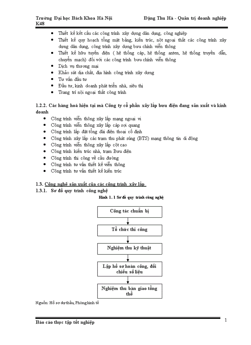 image for page Báo cáo thực tập tại Công ty cổ phần xây lắp Bưu điện
