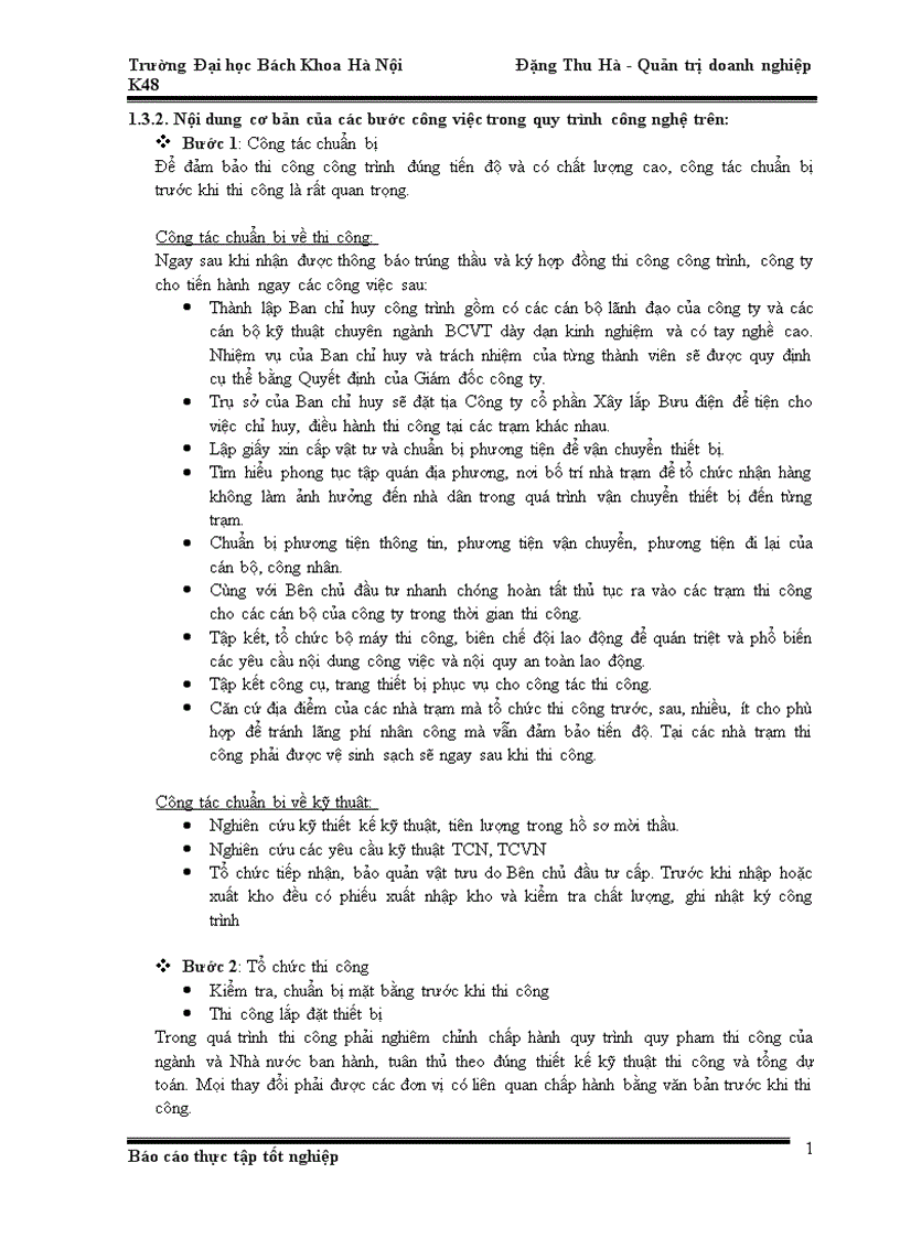 image for page Báo cáo thực tập tại Công ty cổ phần xây lắp Bưu điện