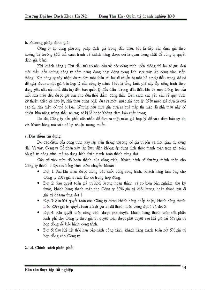 image for page Báo cáo thực tập tại Công ty cổ phần xây lắp Bưu điện