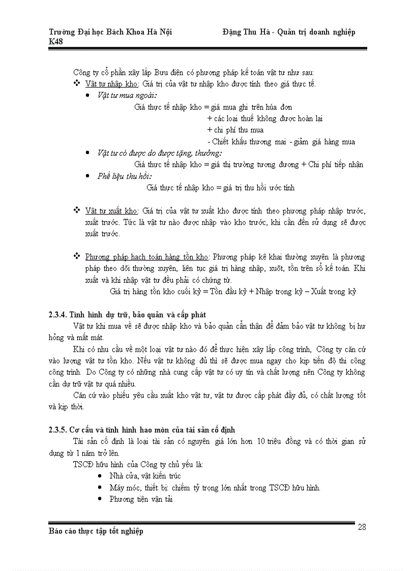 image for page Báo cáo thực tập tại Công ty cổ phần xây lắp Bưu điện