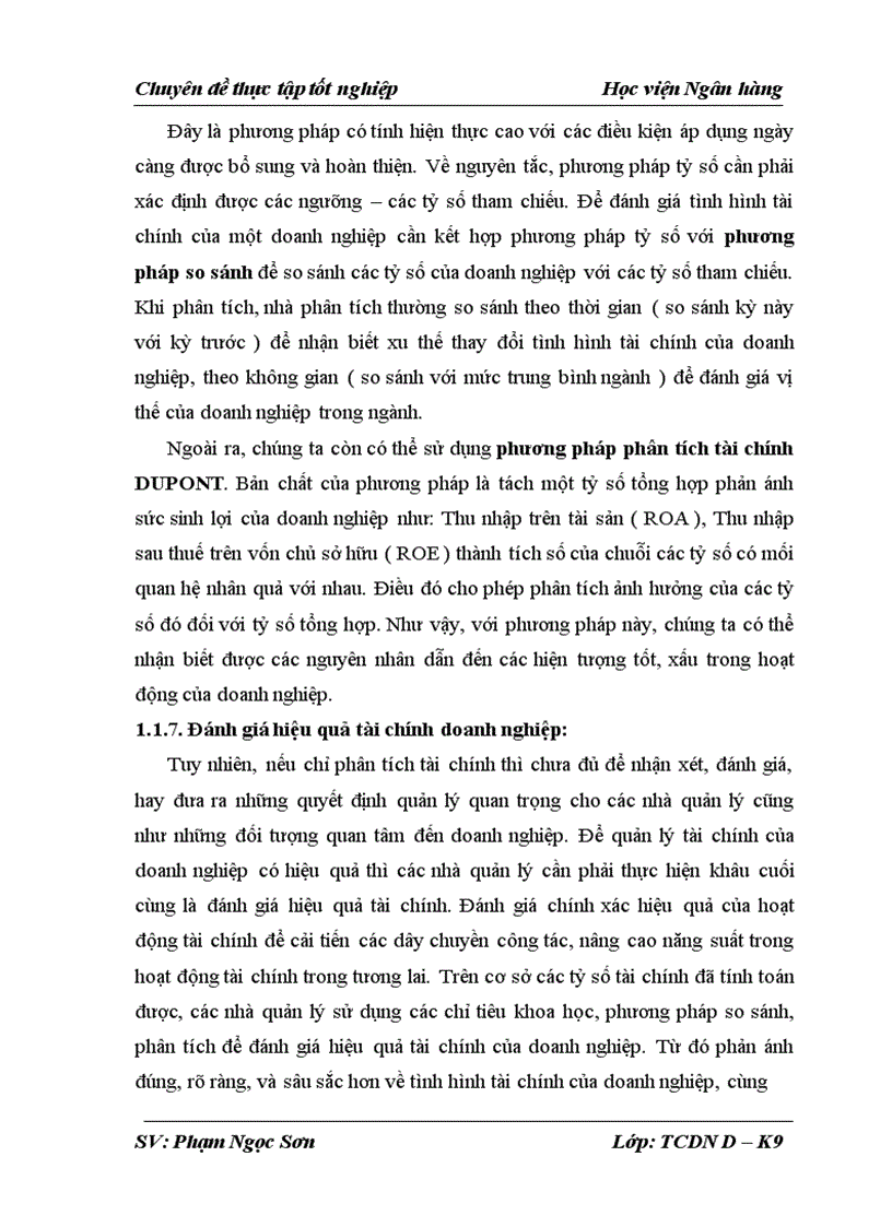 image for page Phân tích tình hình tài chính và các giải pháp tài chính nâng cao hiệu quả sử dụng vốn tại Công ty Cổ phần Xuất nhập khẩu và hợp tác đầu tư VILEXIM 1