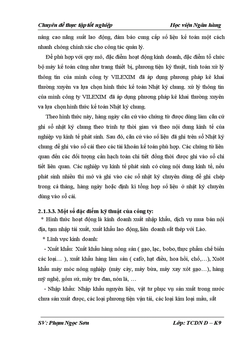 image for page Phân tích tình hình tài chính và các giải pháp tài chính nâng cao hiệu quả sử dụng vốn tại Công ty Cổ phần Xuất nhập khẩu và hợp tác đầu tư VILEXIM 1