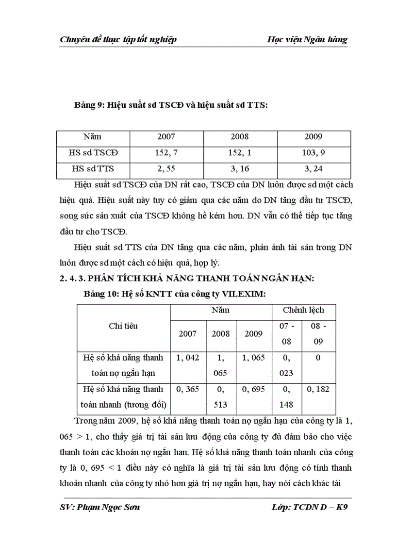 image for page Phân tích tình hình tài chính và các giải pháp tài chính nâng cao hiệu quả sử dụng vốn tại Công ty Cổ phần Xuất nhập khẩu và hợp tác đầu tư VILEXIM 1