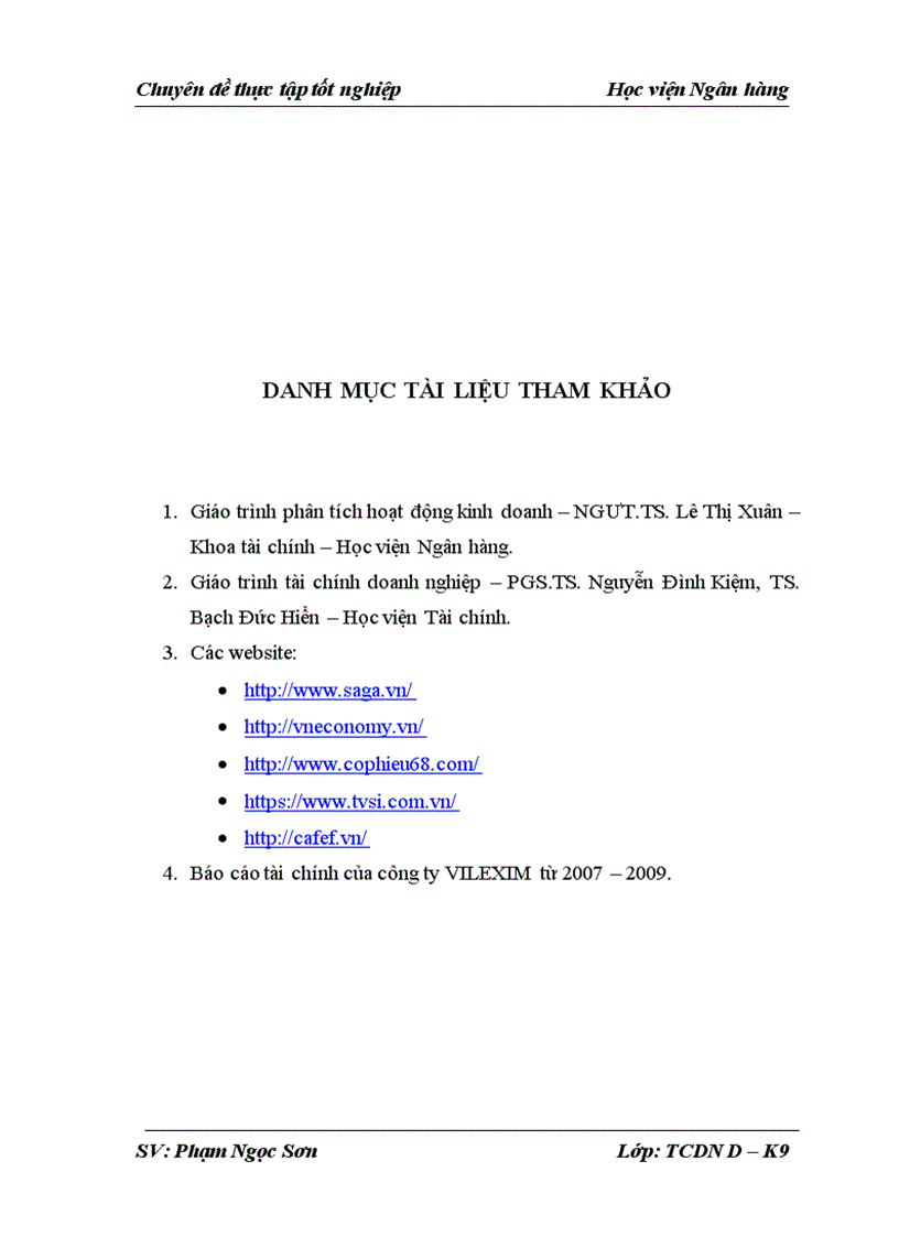 image for page Phân tích tình hình tài chính và các giải pháp tài chính nâng cao hiệu quả sử dụng vốn tại Công ty Cổ phần Xuất nhập khẩu và hợp tác đầu tư VILEXIM 1