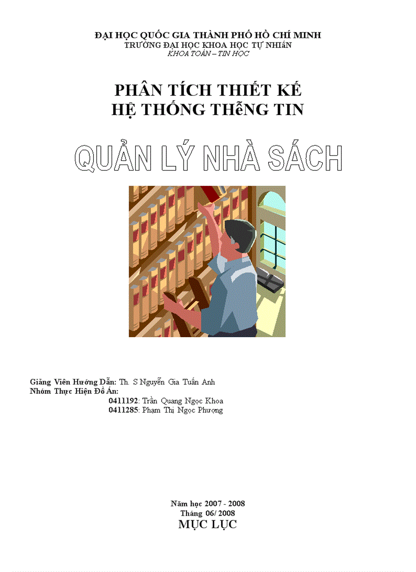 image for page Phân tích thiết kế hệ thống thông tin Quản lý nhà sách 1