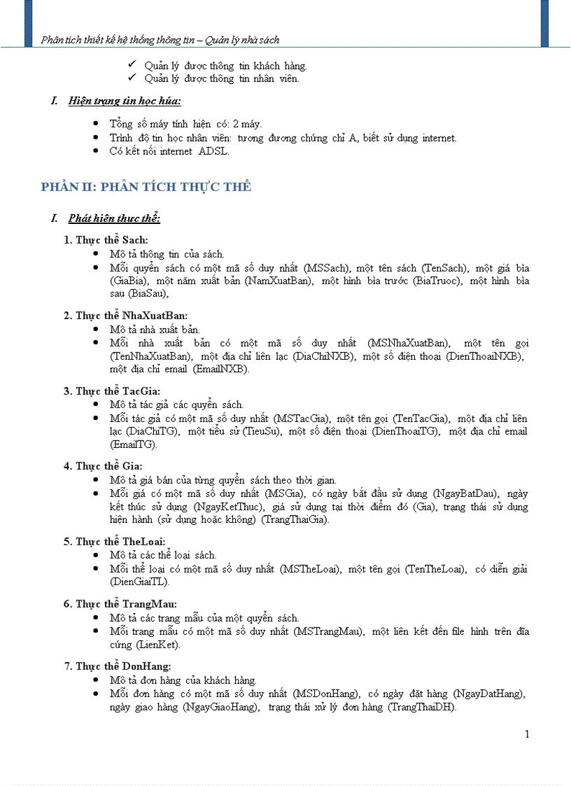 image for page Phân tích thiết kế hệ thống thông tin Quản lý nhà sách 1