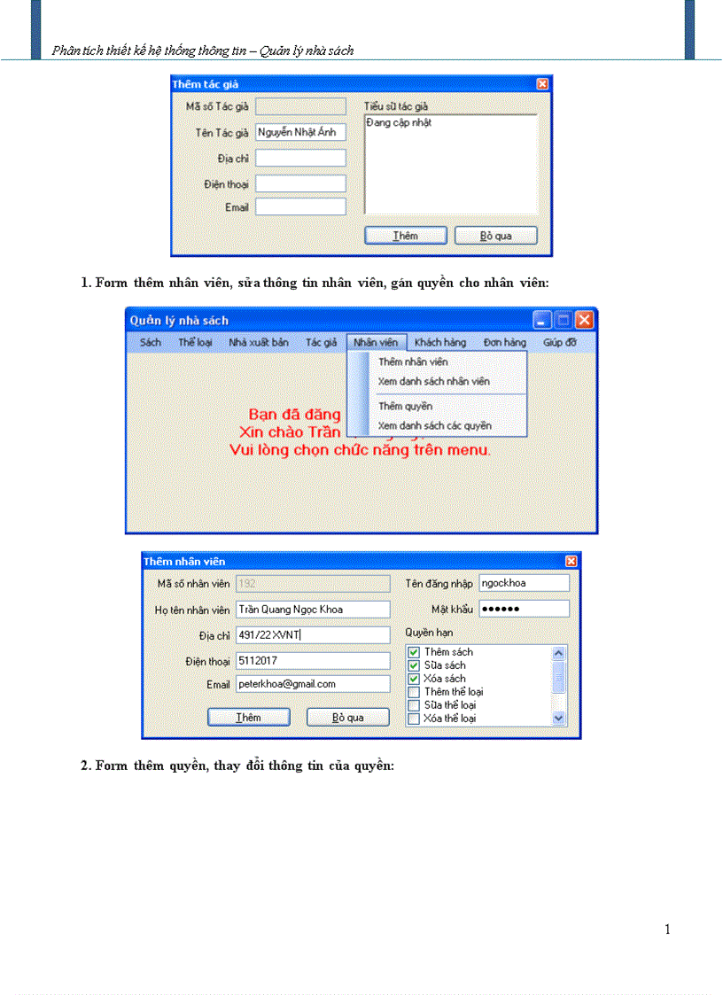 image for page Phân tích thiết kế hệ thống thông tin Quản lý nhà sách 1