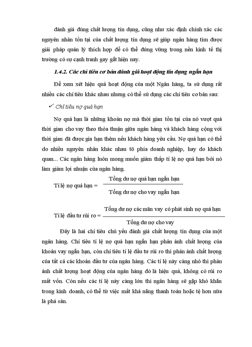 image for page Giải pháp nâng cao chất lượng tín dụng ngắn hạn ở hệ thống ngân hàng thương mại nước ta nghiên cứu từ quá trình thực tập tại chi nhánh ngân hàng liên doanh Chohung vina 1
