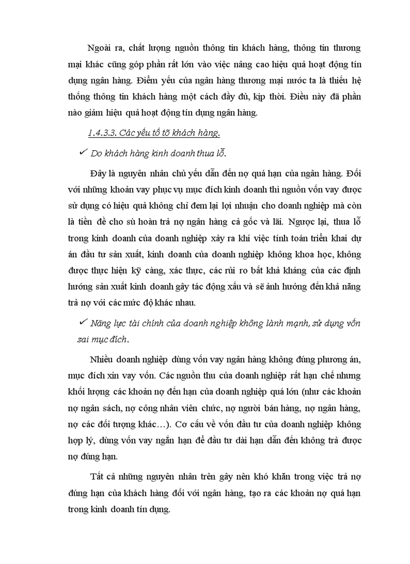 image for page Giải pháp nâng cao chất lượng tín dụng ngắn hạn ở hệ thống ngân hàng thương mại nước ta nghiên cứu từ quá trình thực tập tại chi nhánh ngân hàng liên doanh Chohung vina 1