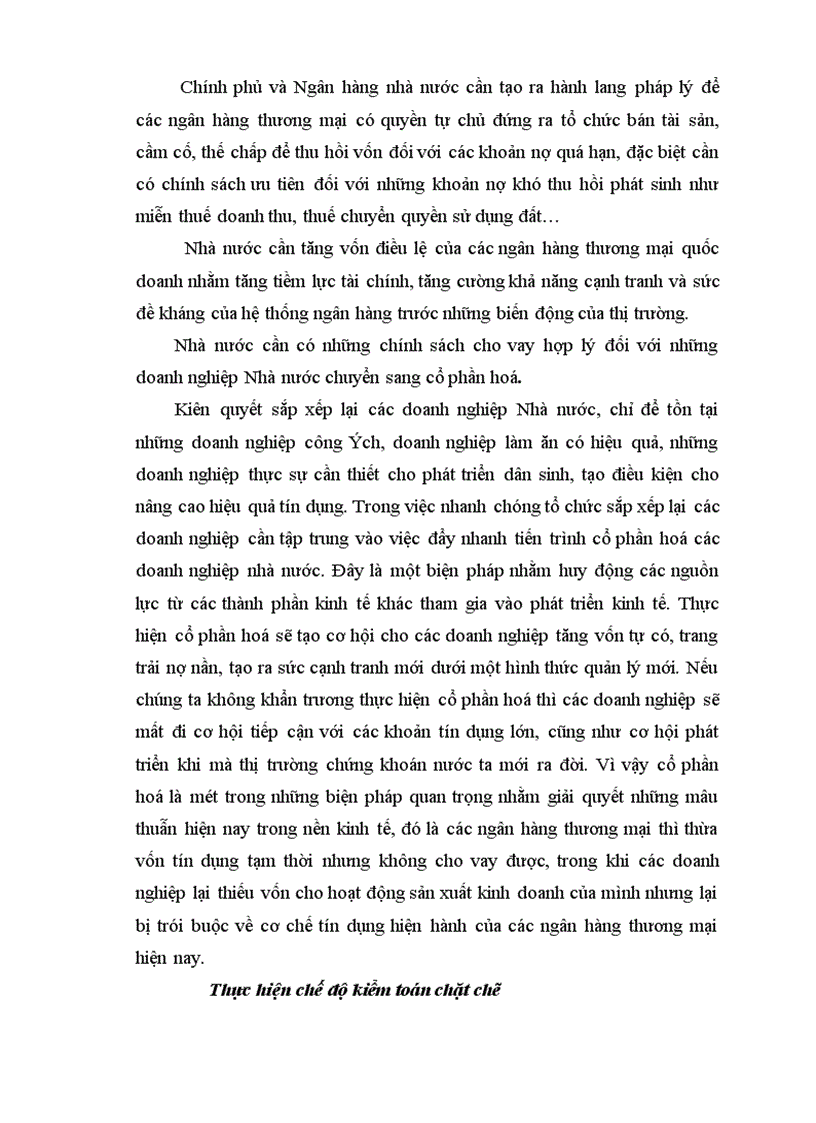 image for page Giải pháp nâng cao chất lượng tín dụng ngắn hạn ở hệ thống ngân hàng thương mại nước ta nghiên cứu từ quá trình thực tập tại chi nhánh ngân hàng liên doanh Chohung vina 1