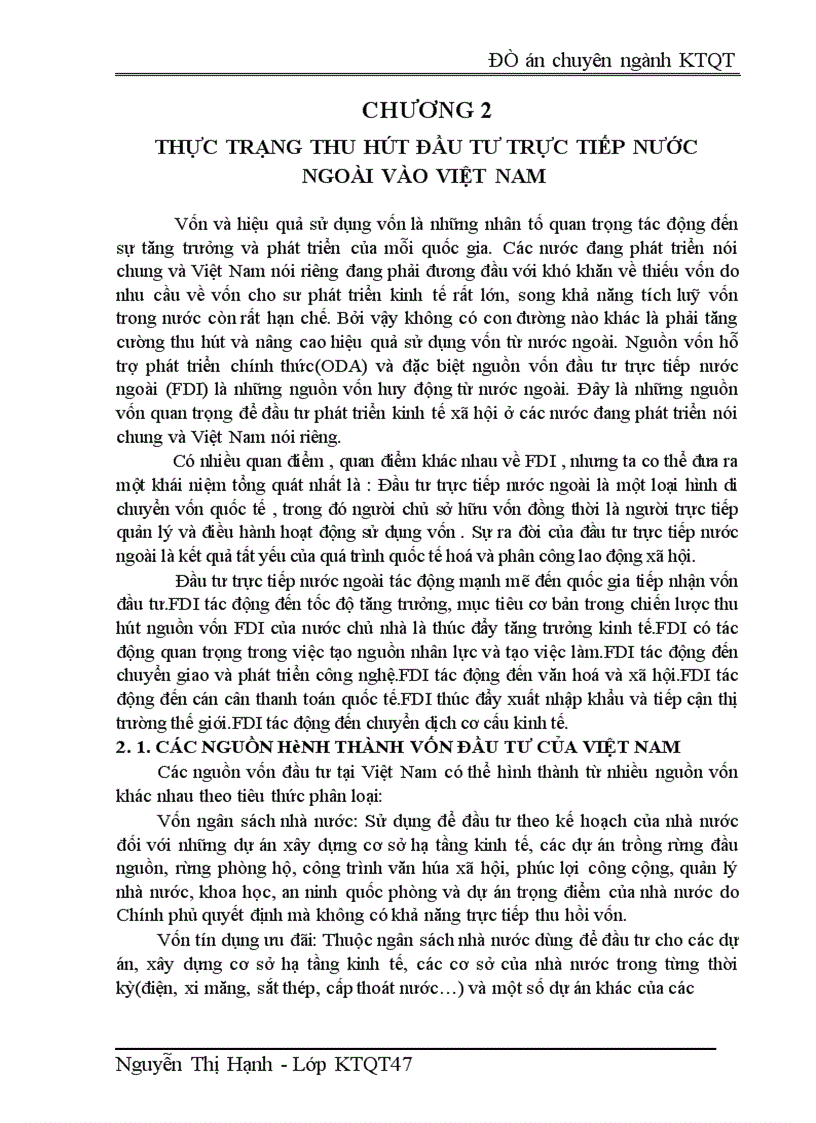 image for page Một số giải pháp tăng cường thu hút vốn đầu tư trực tiếp nước ngoài vào Việt Nam sau khi Việt Nam gia nhập WTO