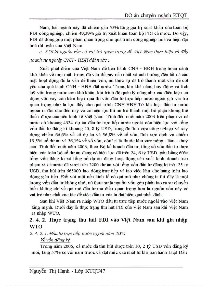 image for page Một số giải pháp tăng cường thu hút vốn đầu tư trực tiếp nước ngoài vào Việt Nam sau khi Việt Nam gia nhập WTO