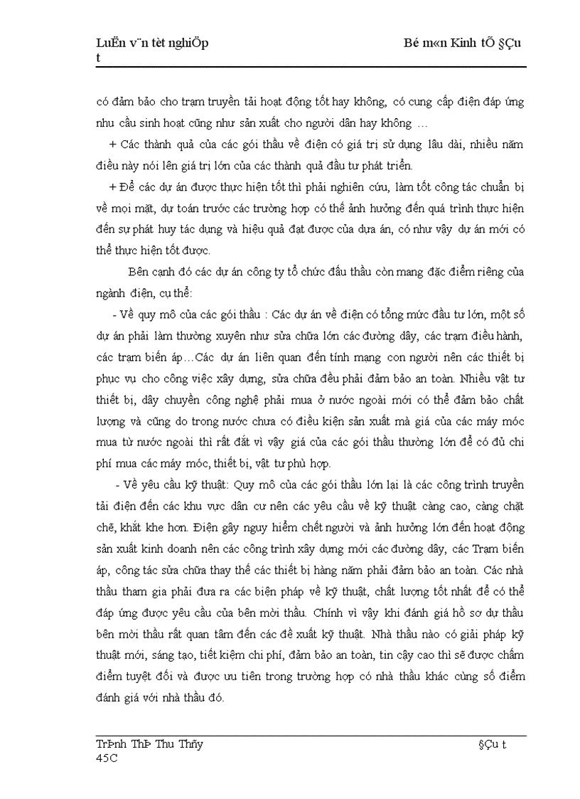 image for page Thực trạng và giải pháp nâng cao hiệu quả công tác tổ chức đấu thầu tại công ty Truyền tải điện I