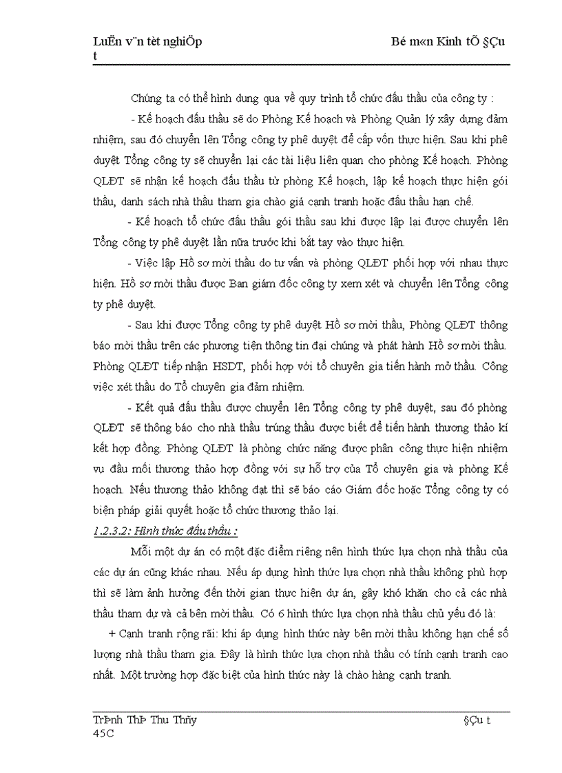 image for page Thực trạng và giải pháp nâng cao hiệu quả công tác tổ chức đấu thầu tại công ty Truyền tải điện I