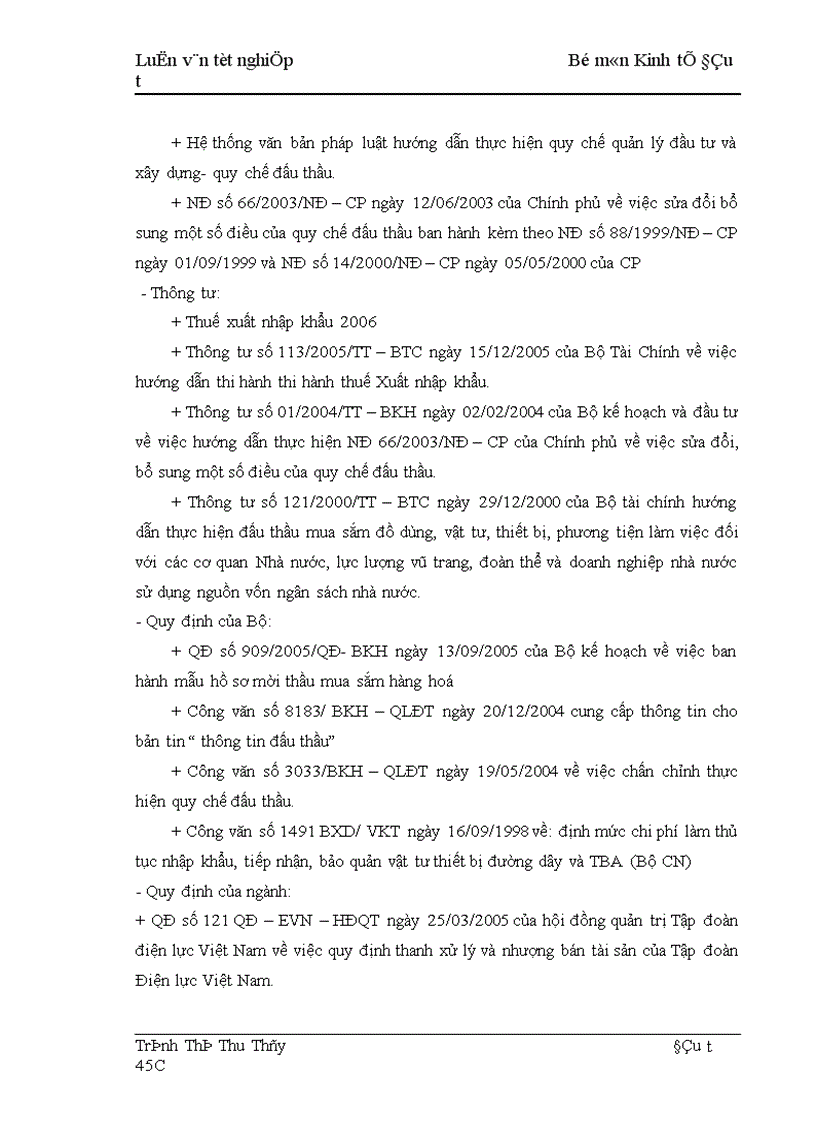 image for page Thực trạng và giải pháp nâng cao hiệu quả công tác tổ chức đấu thầu tại công ty Truyền tải điện I