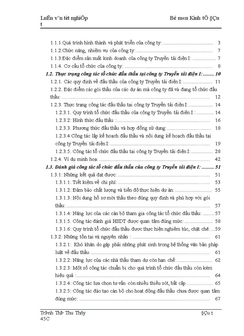 image for page Thực trạng và giải pháp nâng cao hiệu quả công tác tổ chức đấu thầu tại công ty Truyền tải điện I