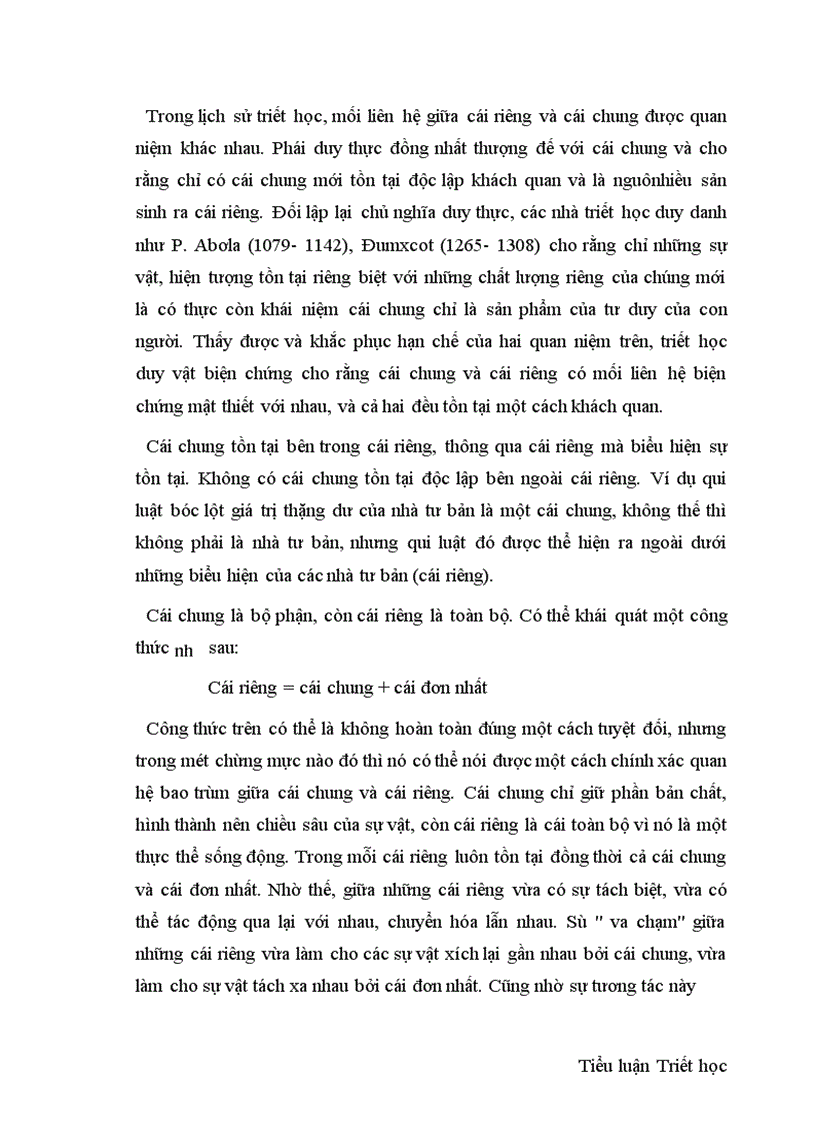 image for page Mối quan hệ biện chứng giữa cái riêng và cái chung và vận dụng nó trong xây dựng kinh tế thị trường ở Việt nam 1
