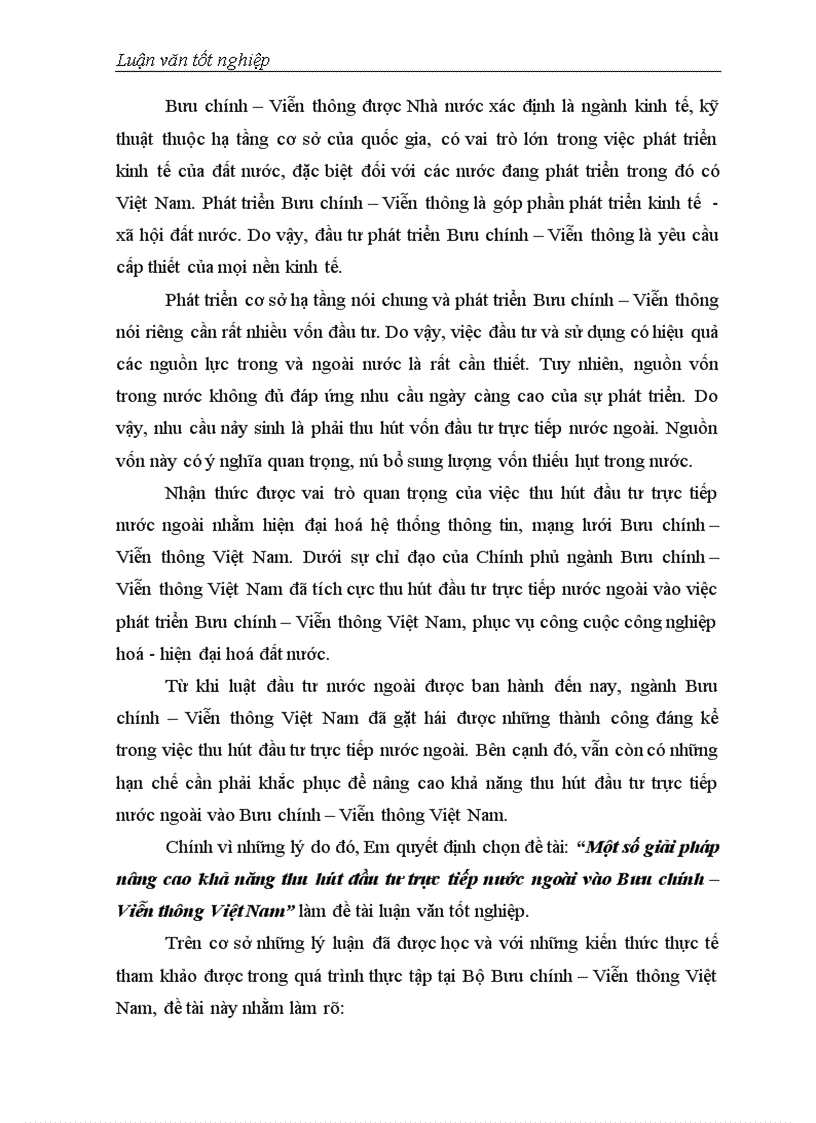 image for page Một số giải pháp nâng cao khả năng thu hút đầu tư trực tiếp nước ngoài vào Bưu chính Viễn thông Việt Nam 1