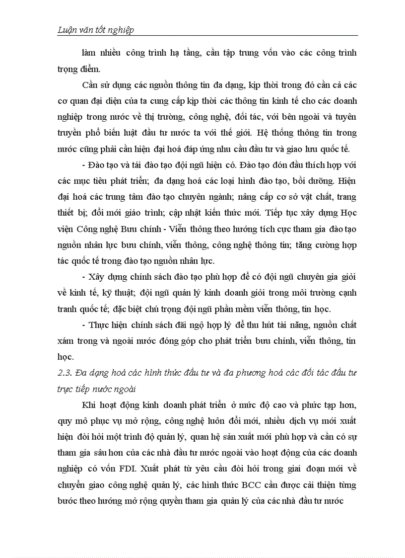 image for page Một số giải pháp nâng cao khả năng thu hút đầu tư trực tiếp nước ngoài vào Bưu chính Viễn thông Việt Nam 1