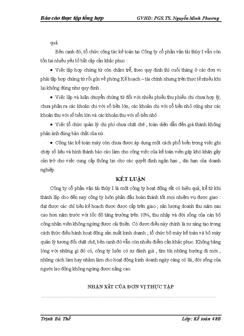 image for page Tổ chức bộ máy kế toán và hệ thống kế toán tại công ty cổ phần vận tải thủy i