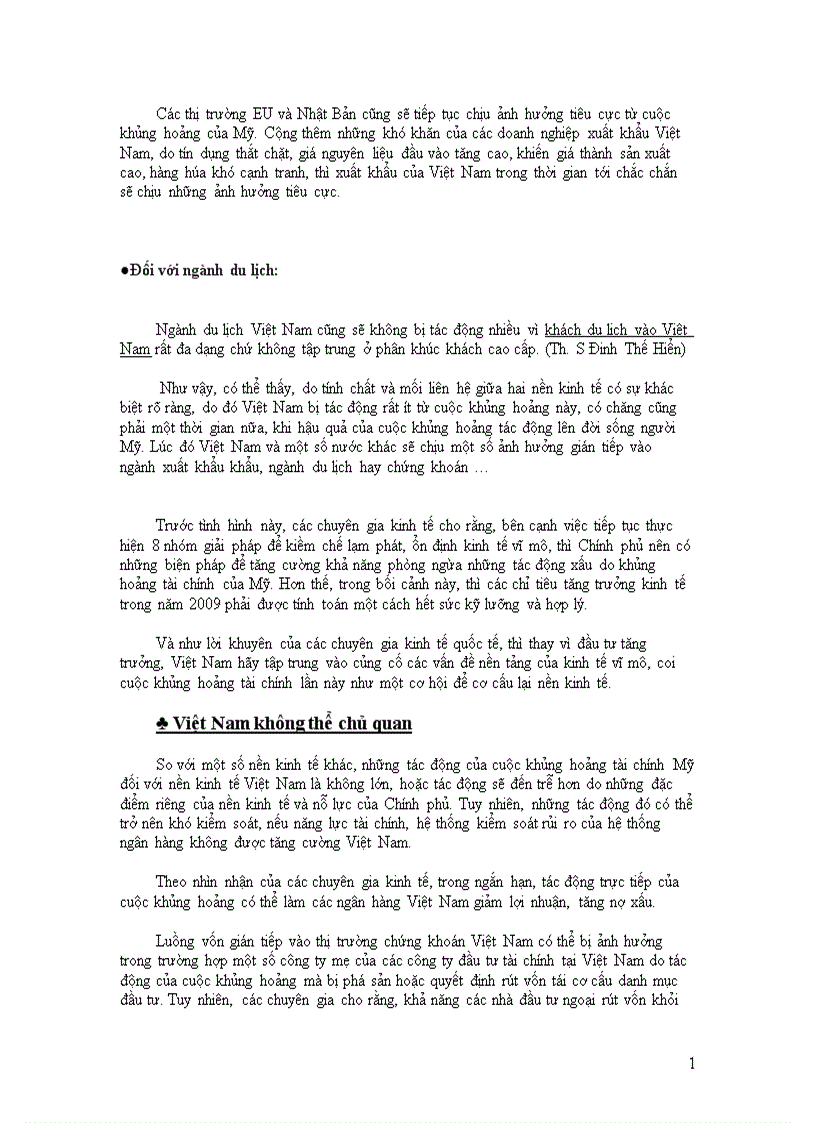 image for page Phân tích nguyên nhân cuộc khủng hoảng tài chính ngân hàng Mỹ năm 2008 Các biện pháp ứng phó đưa ra Tác động đến nền kinh tế thế giới và nền kinh tế Việt Nam như thế nào