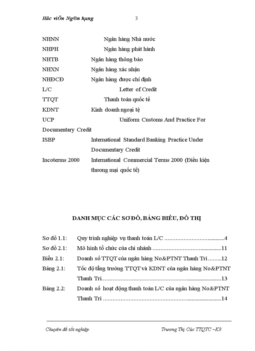 Giải pháp hạn chế rủi ro trong phương thức thanh toán L C tại ngân hàng No PTNT Thanh Trì