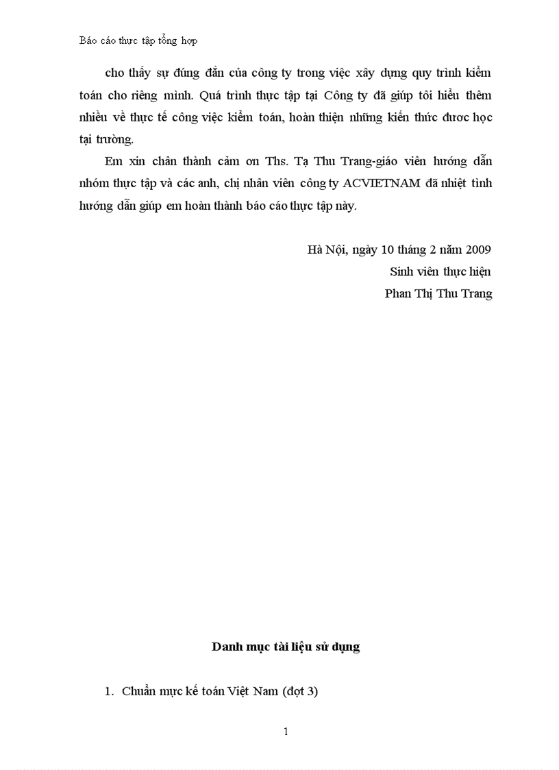 image for page Báo cáo thực tập tổng hợp tại công ty TNHH Tài chính và Kiểm toán Việt Nam
