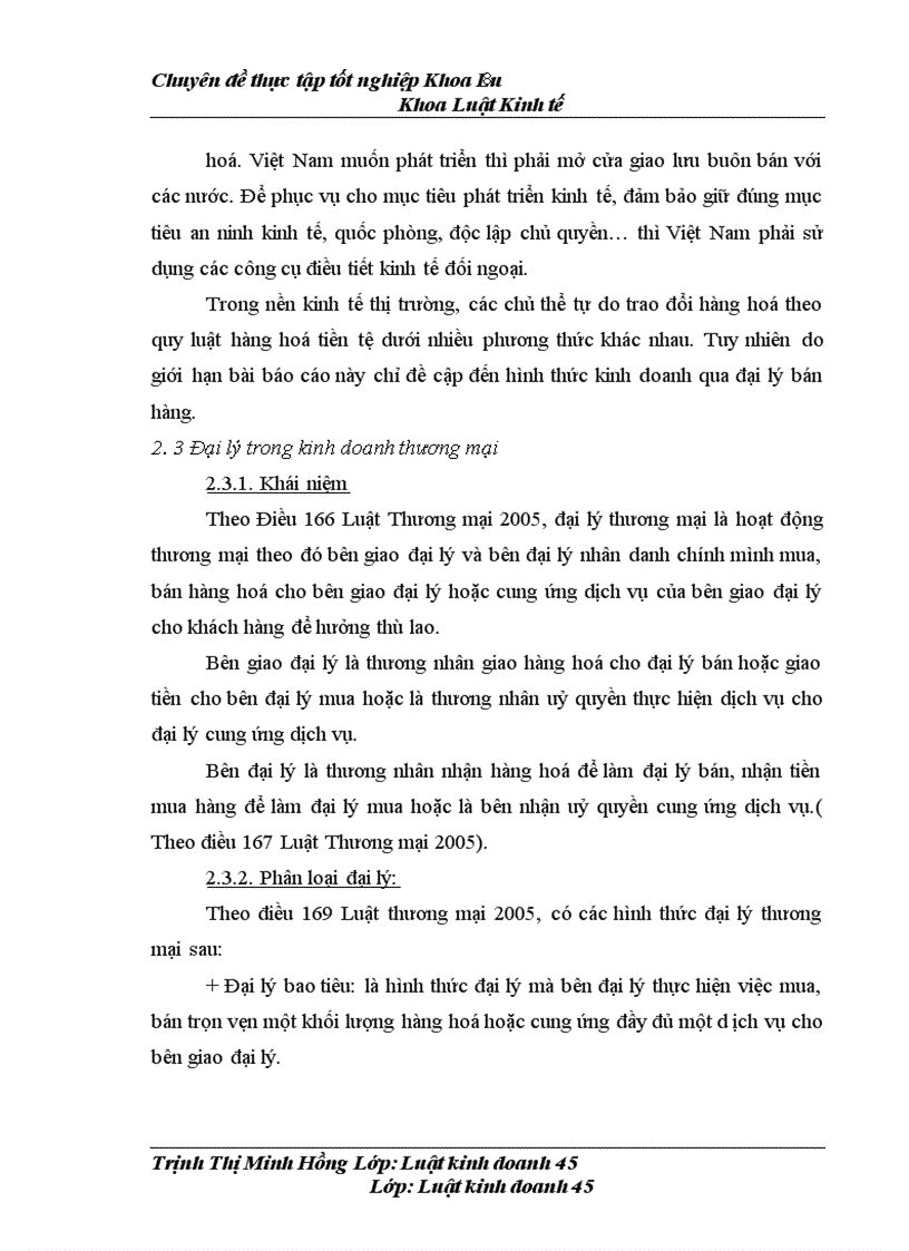 image for page Thực tiễn ký kết và thực hiện hợp đồng đại lý bán hàng tại công ty TNHH Nhà nước một thành viên Thực phẩm Hà Nội