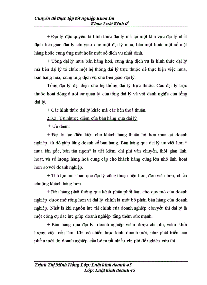 image for page Thực tiễn ký kết và thực hiện hợp đồng đại lý bán hàng tại công ty TNHH Nhà nước một thành viên Thực phẩm Hà Nội