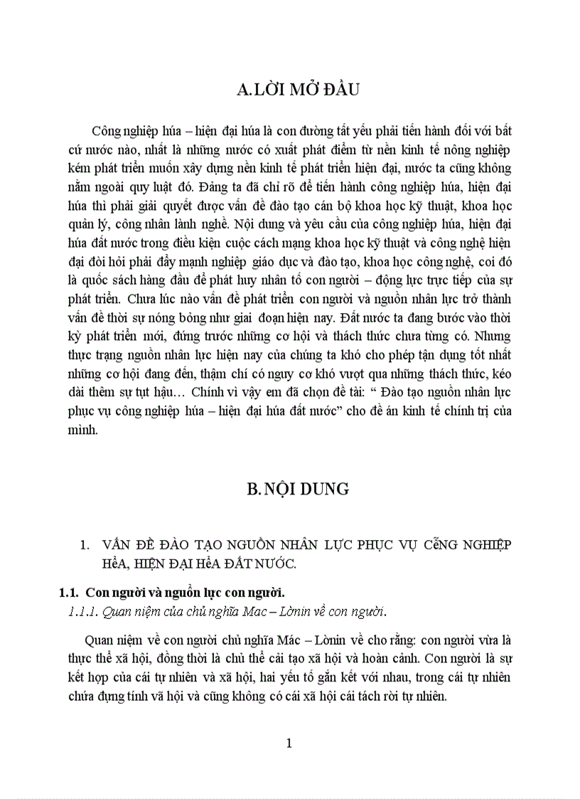 image for page Đào tạo nguồn nhân lực phục vụ công nghiệp hóa hiện đại hóa đất nước 1