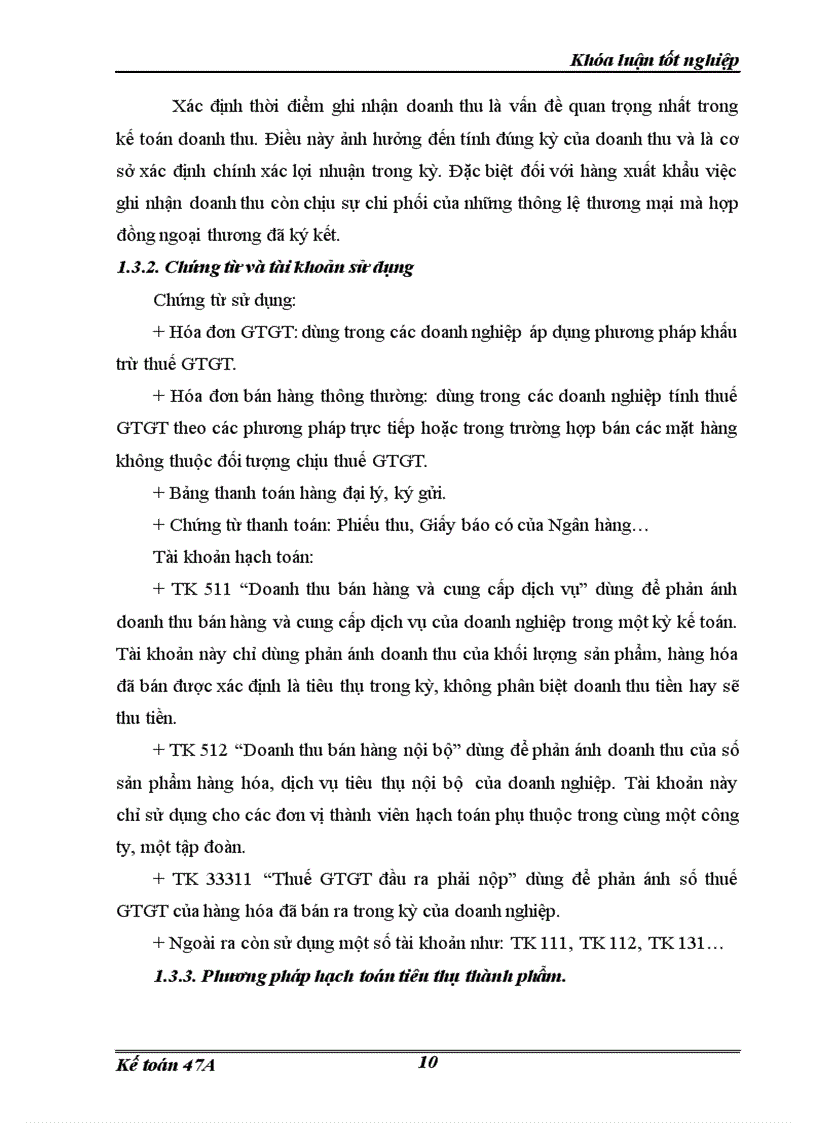 image for page Hoàn thiện hạch toán tiêu thụ thành phẩm và xác định kết quả kinh doanh trong công ty sản xuất kinh doanh đầu tư và dịch vụ Việt Hà 1