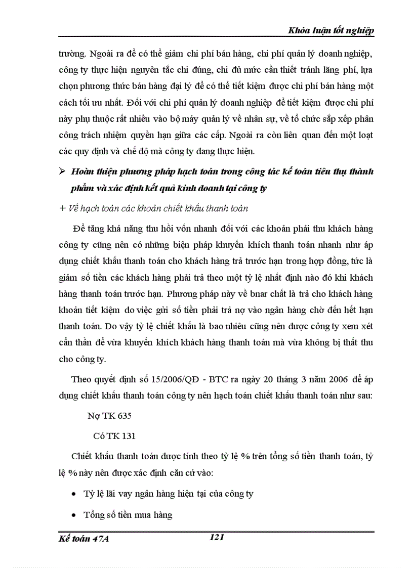 image for page Hoàn thiện hạch toán tiêu thụ thành phẩm và xác định kết quả kinh doanh trong công ty sản xuất kinh doanh đầu tư và dịch vụ Việt Hà 1