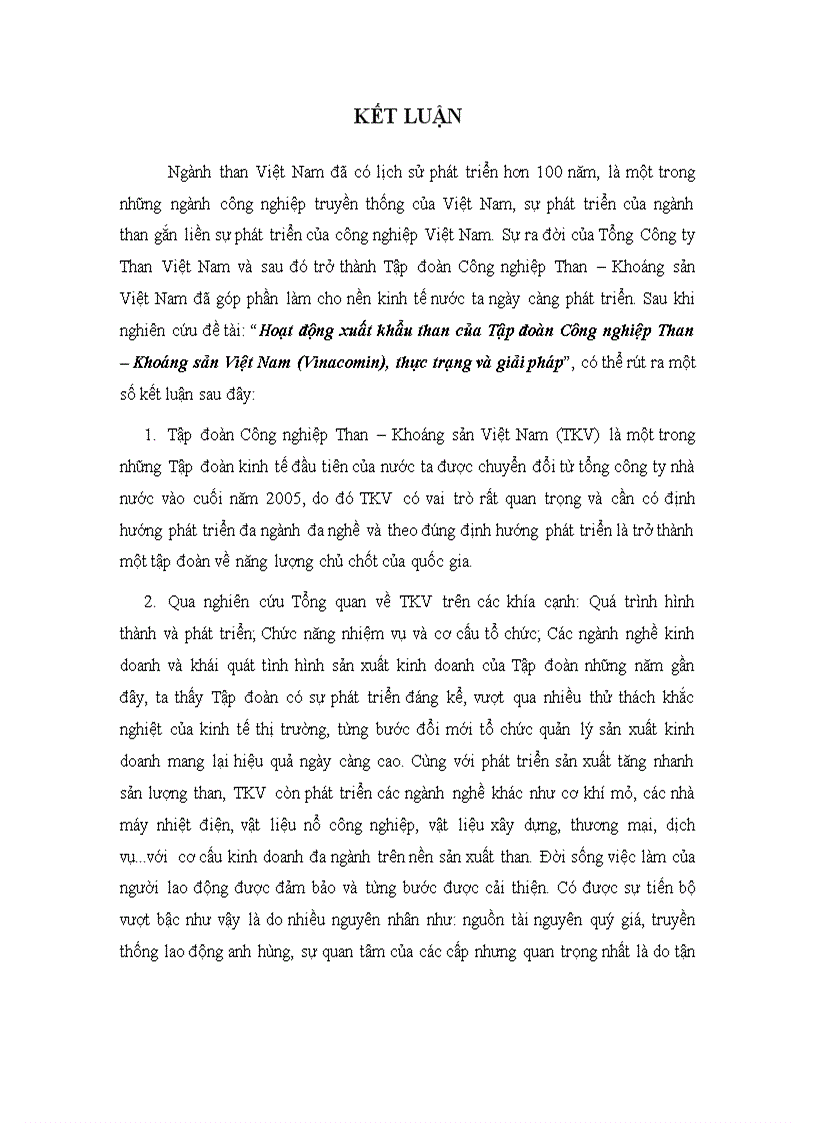 image for page Hoạt động xuất khẩu than của Tập đoàn Công nghiệp Than Khoáng sản Việt Nam thực trạng và giải pháp