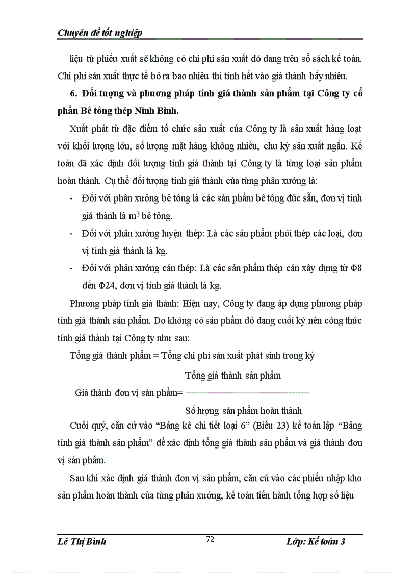 image for page Hoàn thiện kế toán chi phí sản xuất và tính giá thành sản phẩm tại Công ty cổ phần Bê tông thép Ninh Bình 1