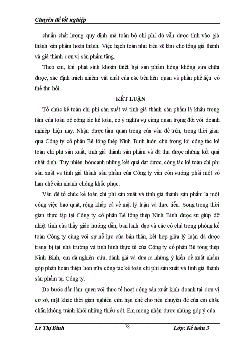 image for page Hoàn thiện kế toán chi phí sản xuất và tính giá thành sản phẩm tại Công ty cổ phần Bê tông thép Ninh Bình 1
