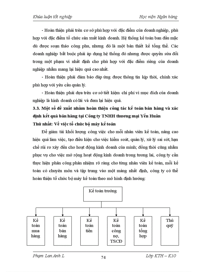 image for page Kế toán bán hàng và xác định kết quả bán hàng tại công ty TNHH thương mại Yến Huân
