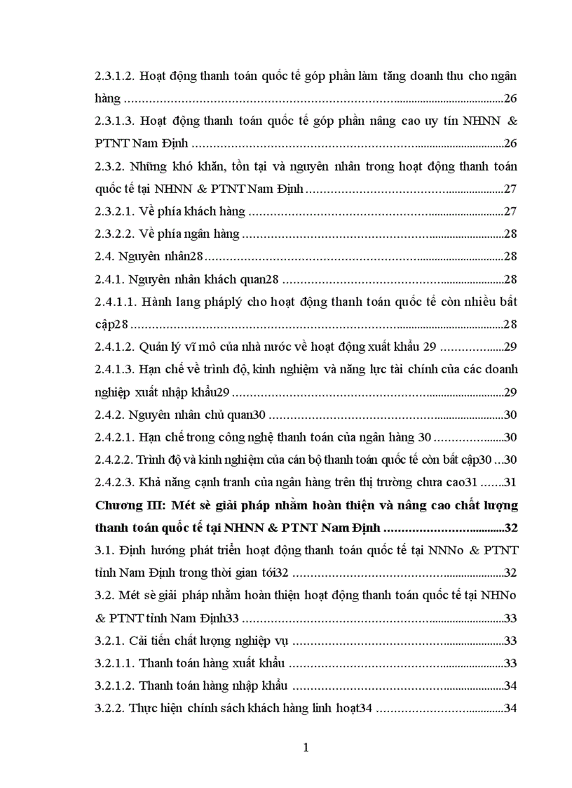 image for page Giải pháp hoàn thiện hoạt động chất lượng thanh toán quốc tế tại NHNN PTNT chi nhánh tỉnh Nam Định 1