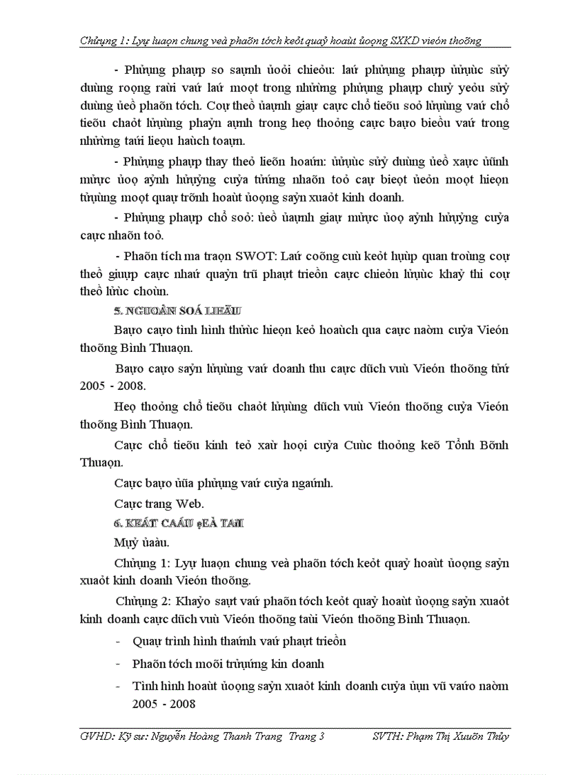 image for page Phân tích kết quả hoạt động sản xuất kinh doanh các dịch vụ Viễn thông tại Viễn Thông Bình Thuận