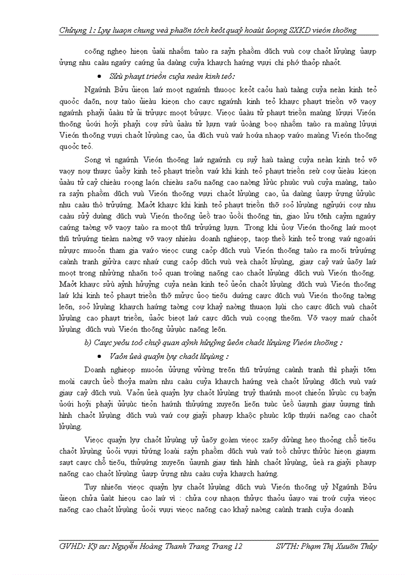 image for page Phân tích kết quả hoạt động sản xuất kinh doanh các dịch vụ Viễn thông tại Viễn Thông Bình Thuận