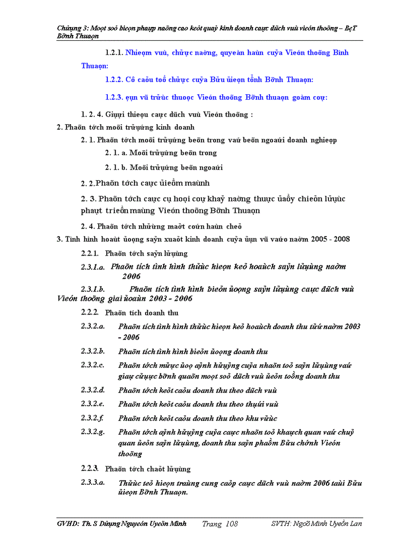 image for page Phân tích kết quả hoạt động sản xuất kinh doanh các dịch vụ Viễn thông tại Viễn Thông Bình Thuận