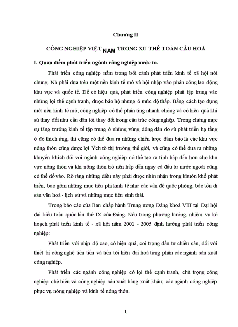 image for page Công nghiệp Việt Nam trong xu thế toàn cầu hoá 1