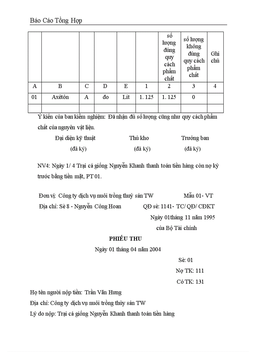 image for page Công tác hạch toán kế toán tại Công ty dịch vụ nuôi trồng thuỷ sản trung ương 1