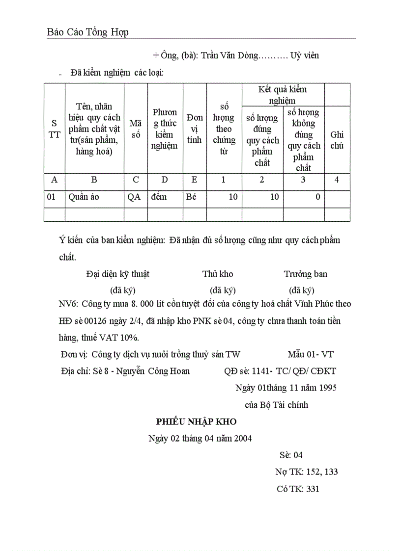 image for page Công tác hạch toán kế toán tại Công ty dịch vụ nuôi trồng thuỷ sản trung ương 1