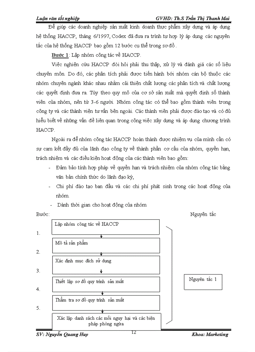 image for page Tăng cường hiệu lực hệ thống quản lý chất lượng theo HACCP tại công ty TNHH chế biến hoa quả Hồng Lam 1